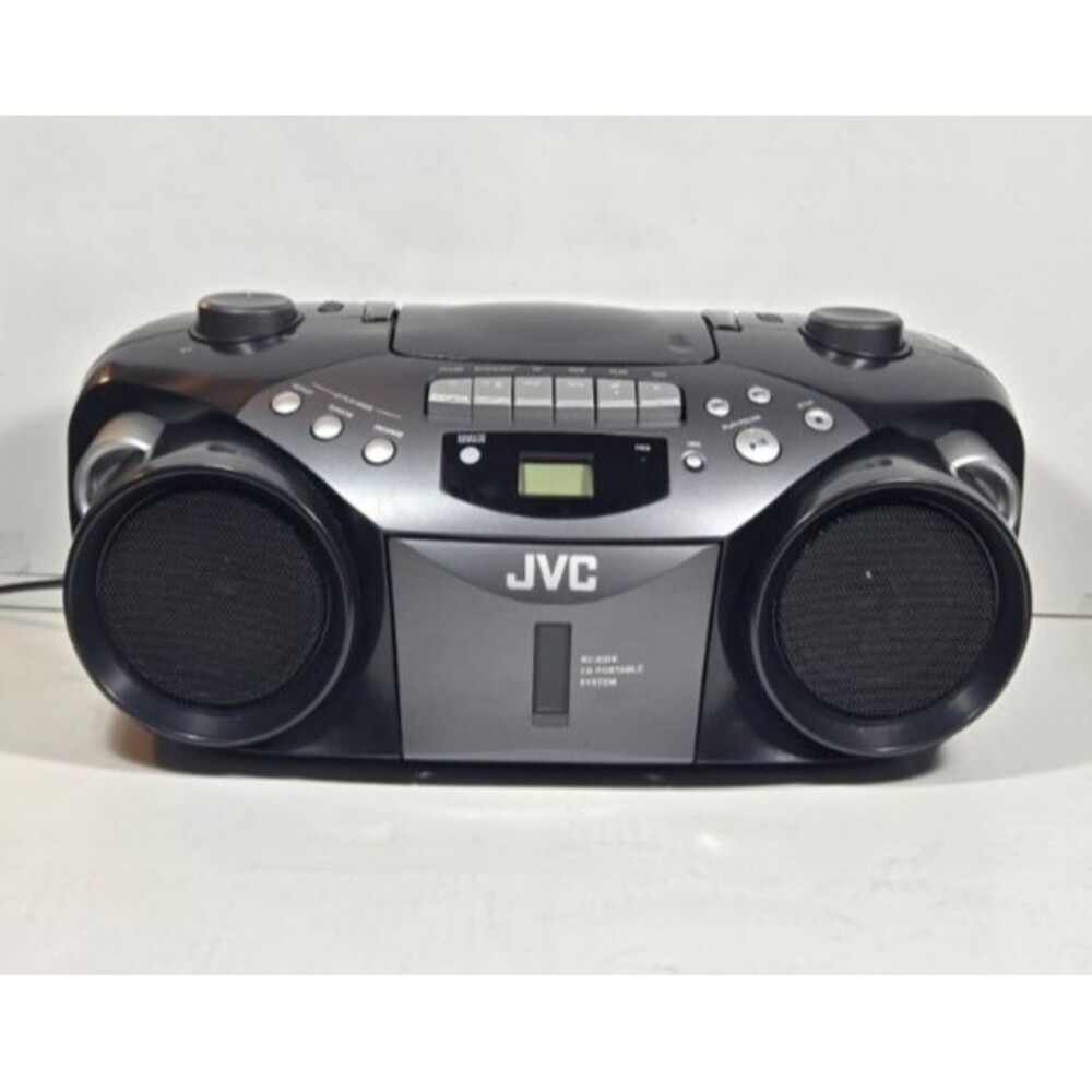 VTG JVC RC-EX16  Portable CD/Cassette Boombox AM/FM Radio TESTED - READ FOR INFO